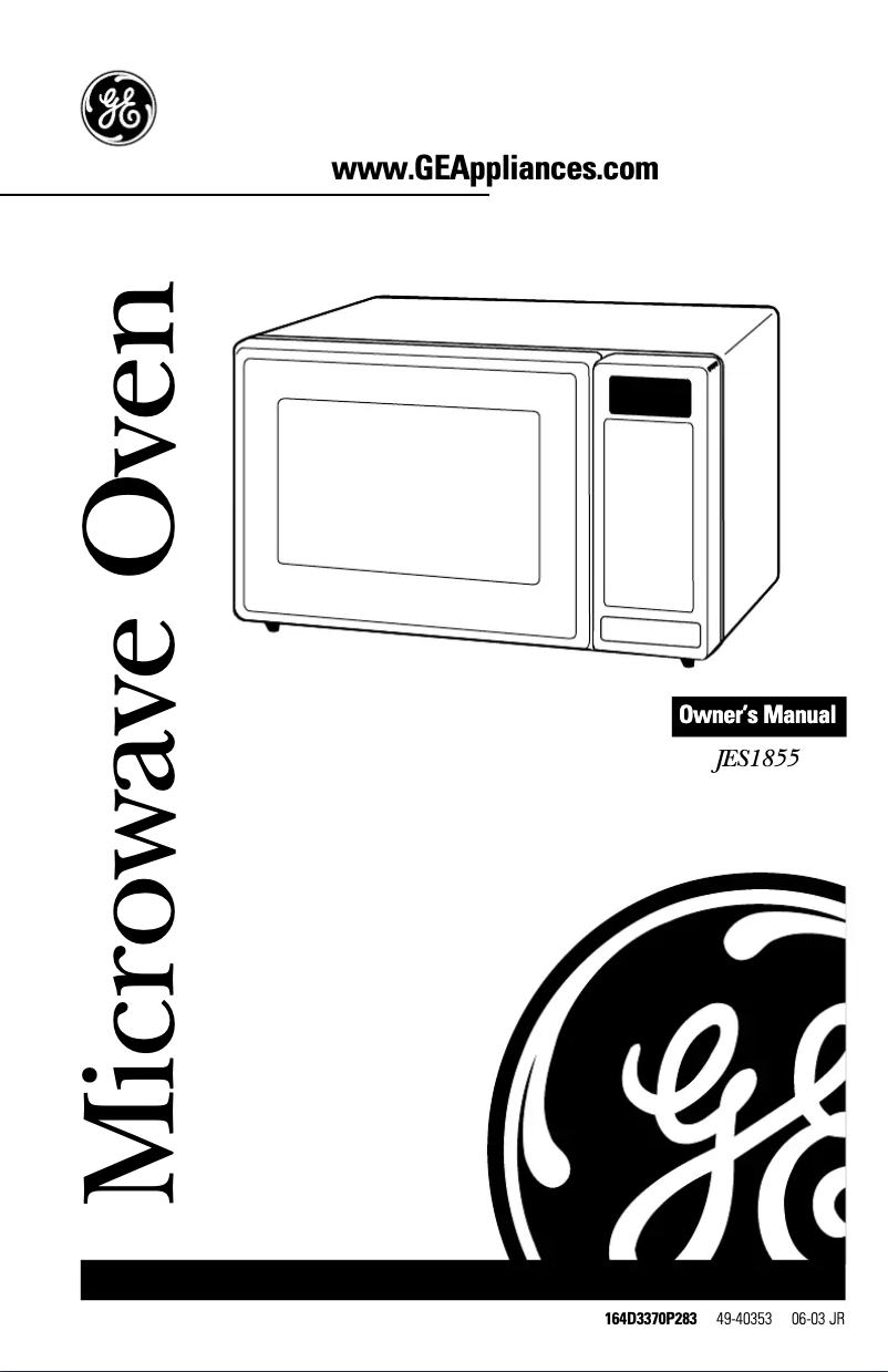 Image de la première page du manuel de l'appareil JES1855PWH