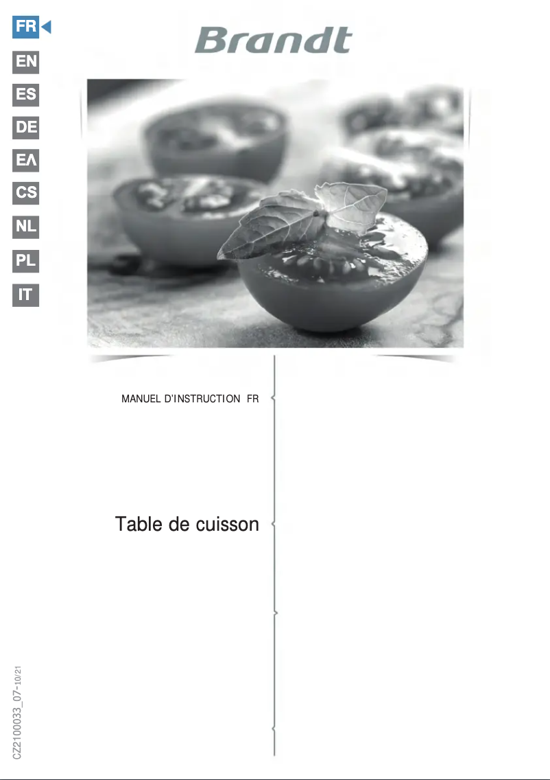 Image de la première page du manuel de l'appareil BPI1638UB