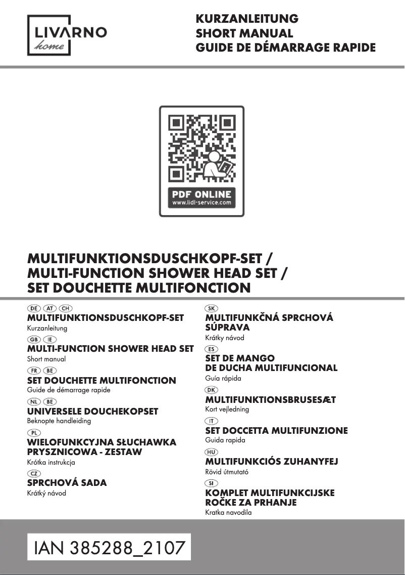 Image de la première page du manuel de l'appareil HG00383A