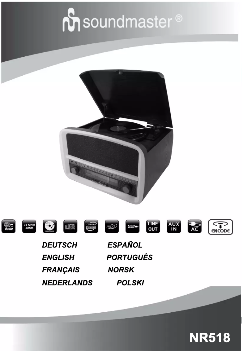 Página 1 del manual Manual de usuario Soundmaster NR518