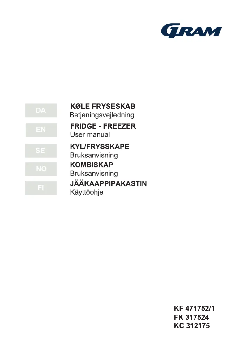 Image de la première page du manuel de l'appareil FK 317524