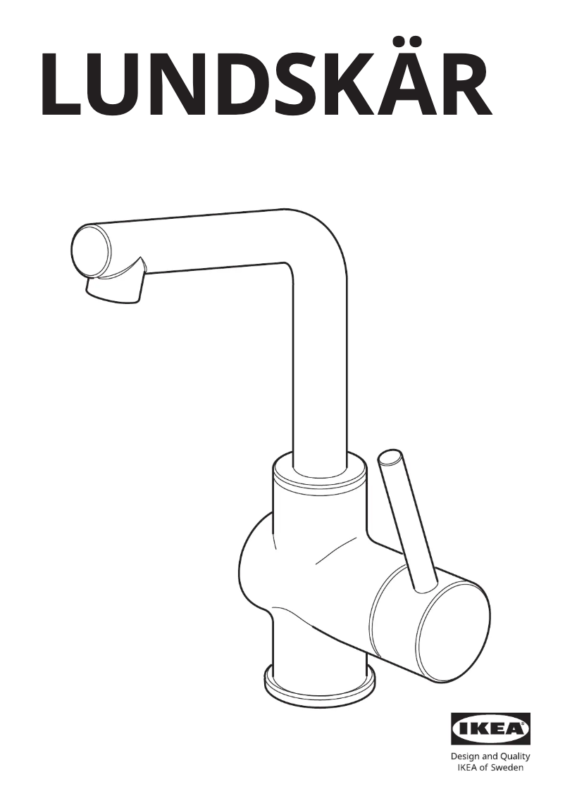 Page 1 de la notice Manuel utilisateur Ikea LUNDSKÄR 505.325.53