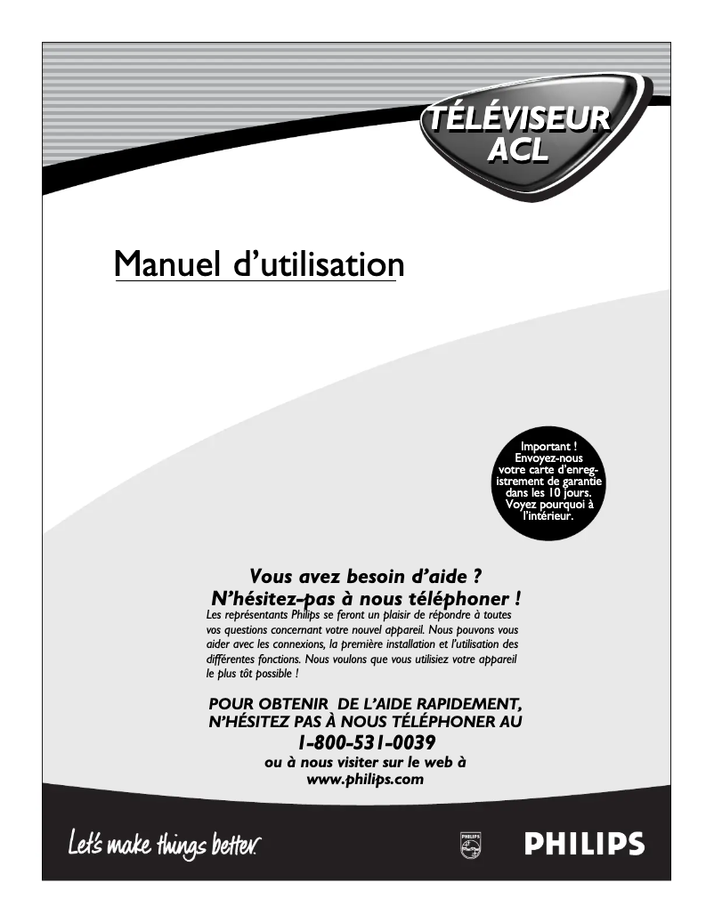 Page n°1 - Manuel utilisateur Philips 17PF9945