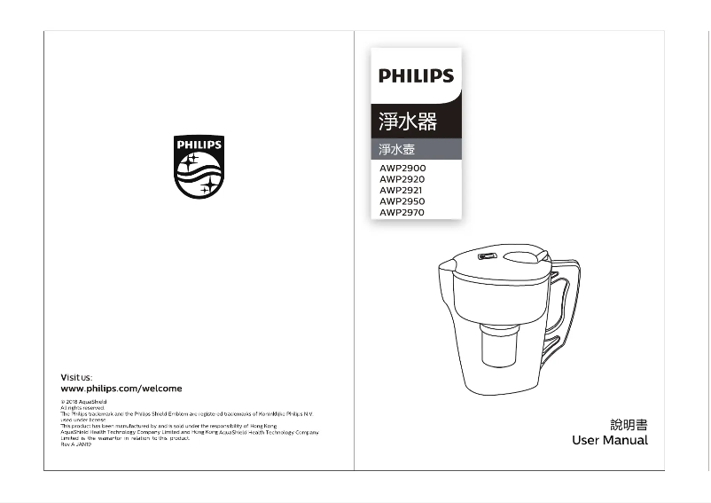 Page 1 de la notice Manuel utilisateur Philips AWP2921