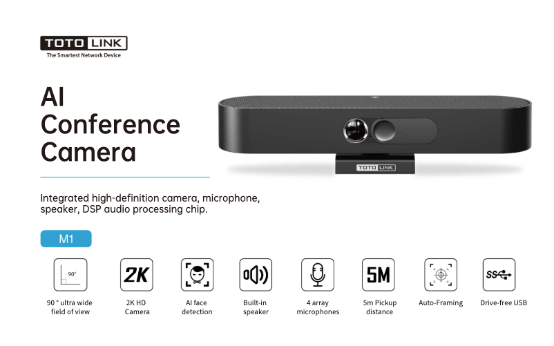 Page 1 de la notice Fiche technique Totolink M1