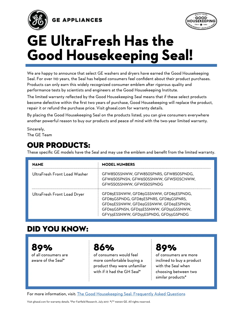 Image de la première page du manuel de l'appareil GFD55ESSNWW