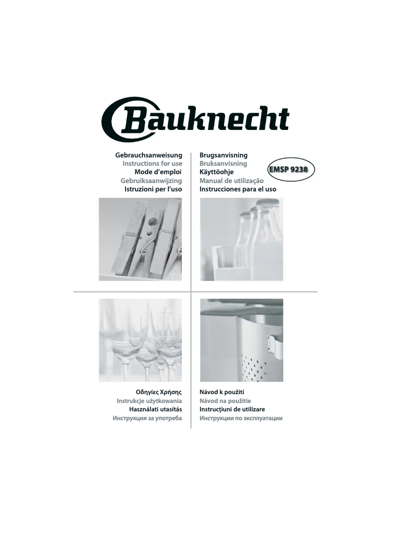 Página 1 del manual Manual de usuario Bauknecht EMSP 9238 PT