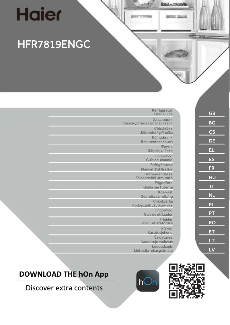 Page n°1 - Mode d'emploi Haier HFR7819ENGC