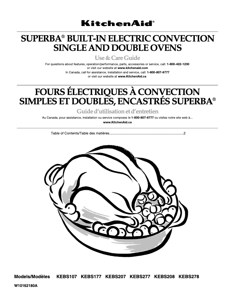 Page n°1 - Manuel utilisateur KitchenAid KEBS107SSS