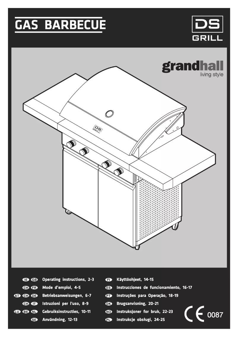 Image de la première page du manuel de l'appareil DS Grill