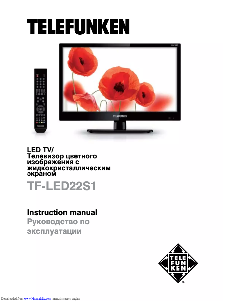 Page n°1 - Manuel utilisateur Telefunken TF-LED22S1