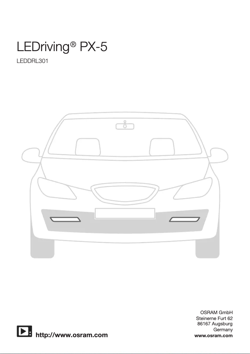 Image de la première page du manuel de l'appareil LEDriving PX-5