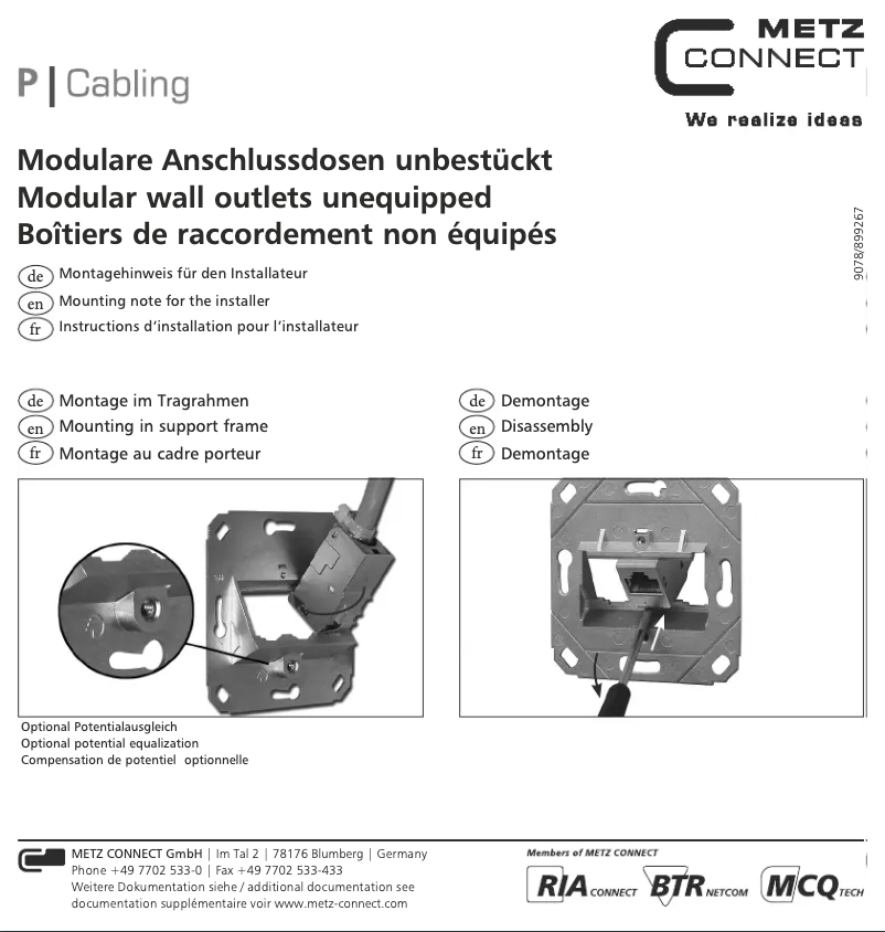 Image de la première page du manuel de l'appareil 1309161002-E