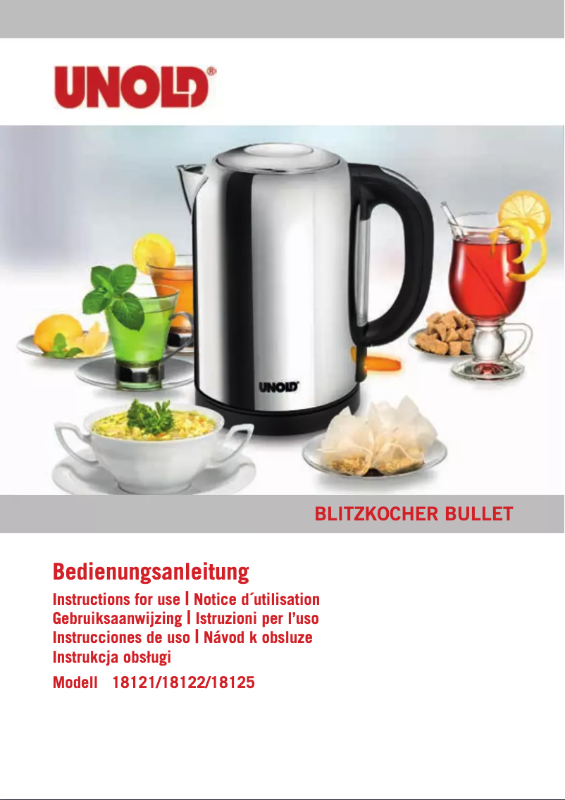 Page n°1 - Manuel utilisateur Unold 18122