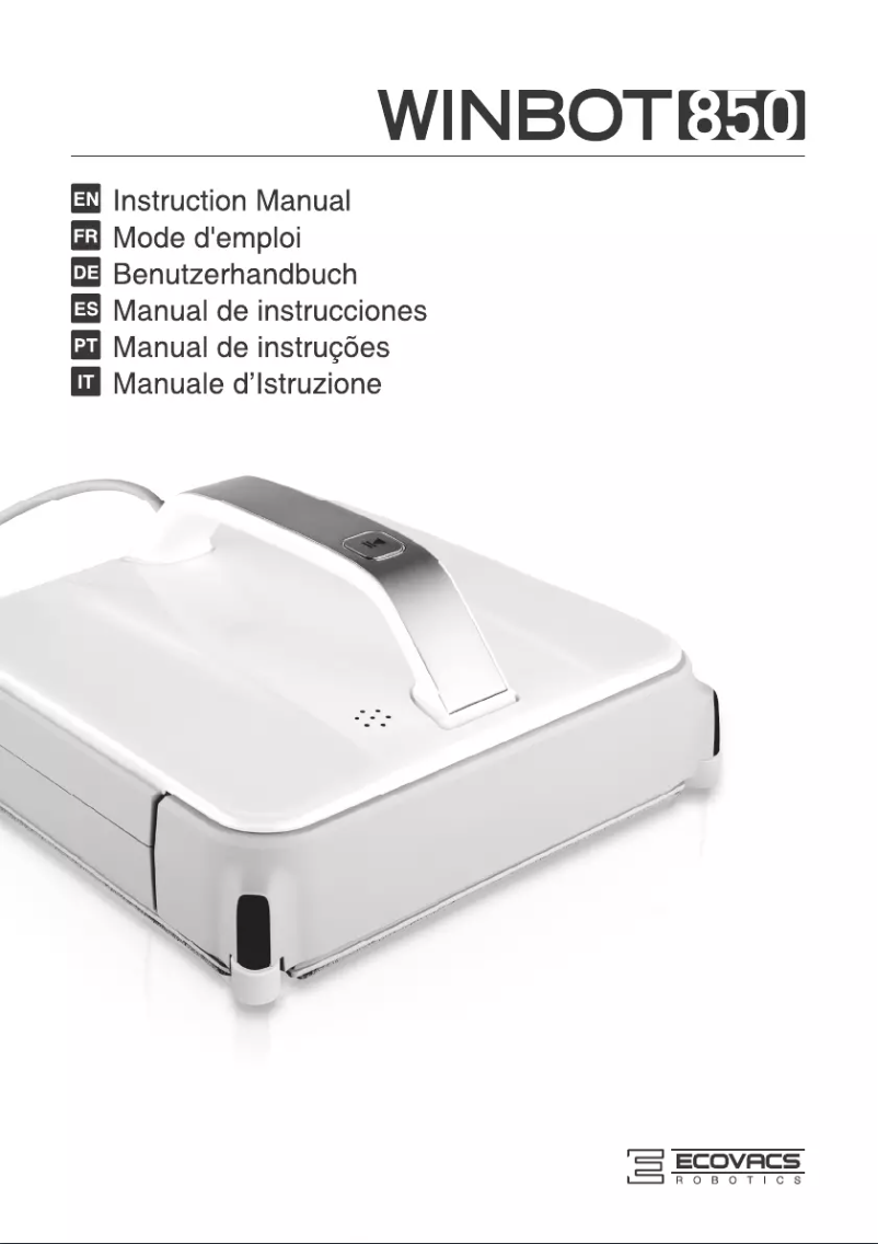 Page 1 de la notice Manuel utilisateur ECOVACS WINBOT 850