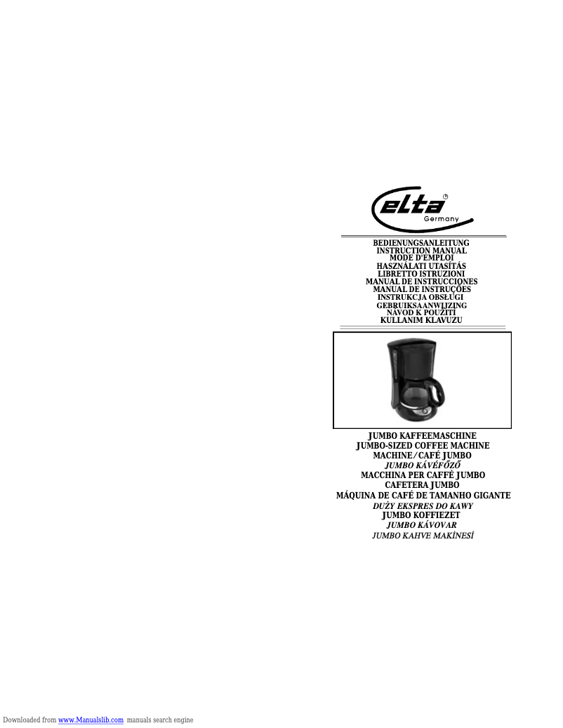 Page n°1 - Manuel utilisateur Elta KM 117 S