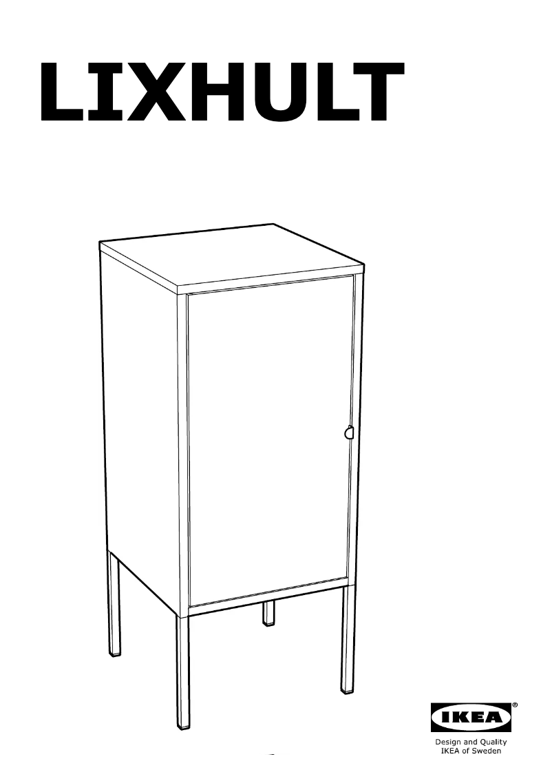 Image de la première page du manuel de l'appareil LIXHULT