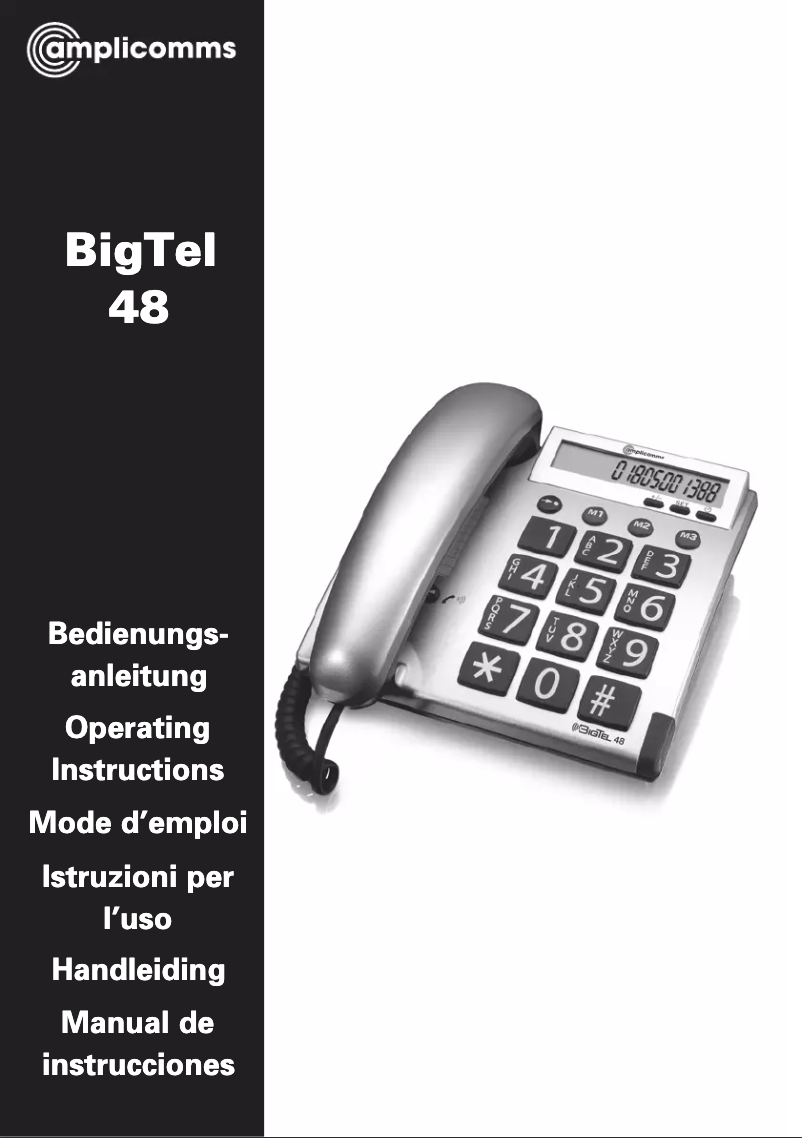 Página 1 del manual Manual de usuario Amplicomms BigTel 48