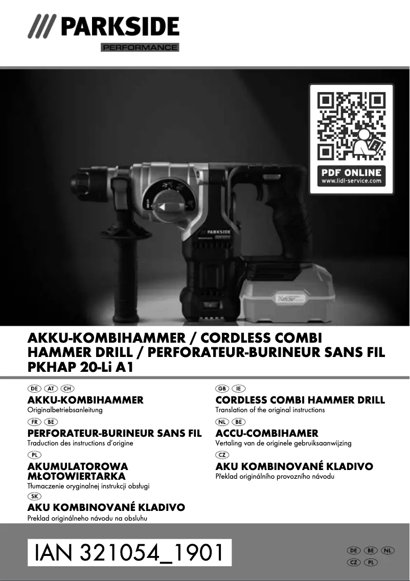 Page 1 of the manual User Manual Parkside PHP 500 E3