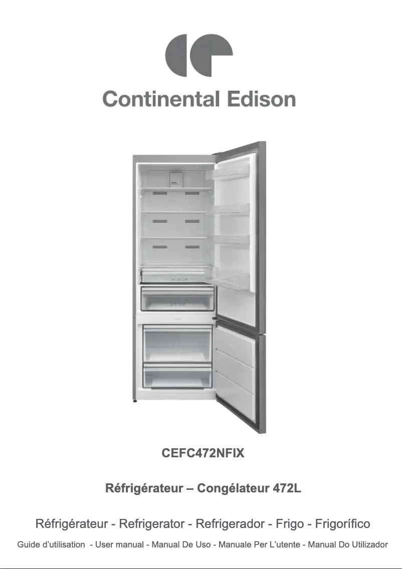 Image de la première page du manuel de l'appareil CEFC472NFIX
