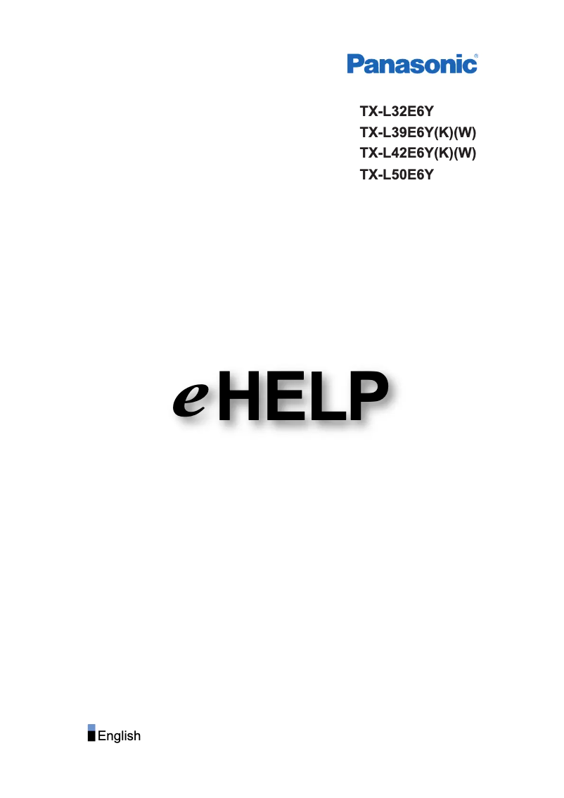 Imagen de la primera página del manual del dispositivo TX-L50E6Y