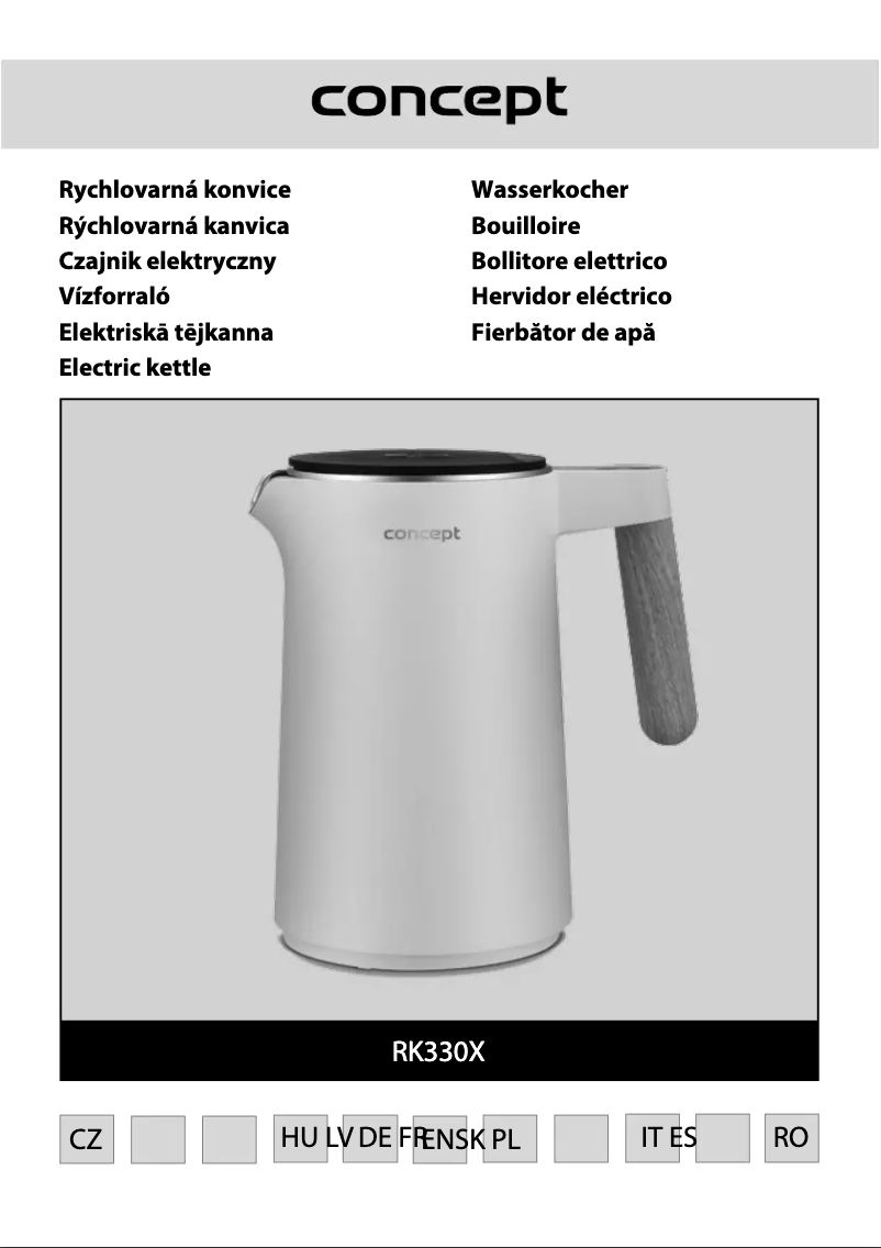 Page 1 de la notice Manuel utilisateur Concept RK3302