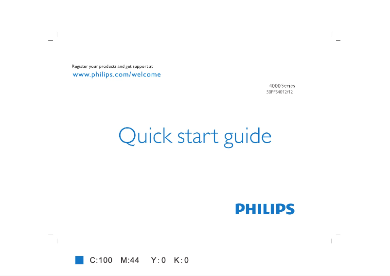 Imagen de la primera página del manual del dispositivo 4000 series 50PFS4012