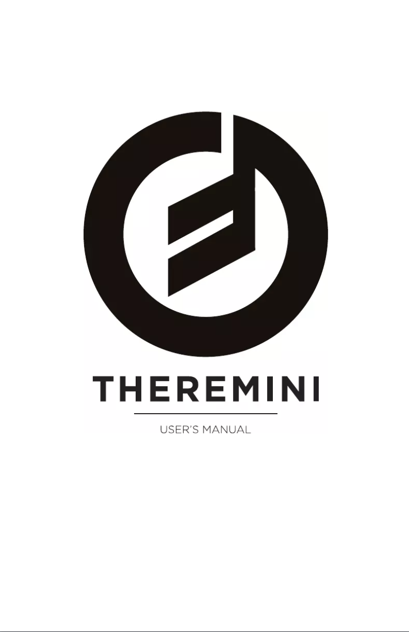 Image de la première page du manuel de l'appareil Theremini