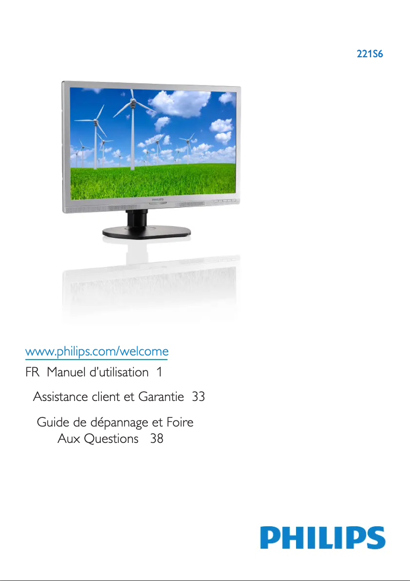 Image de la première page du manuel de l'appareil 221S6QHAW