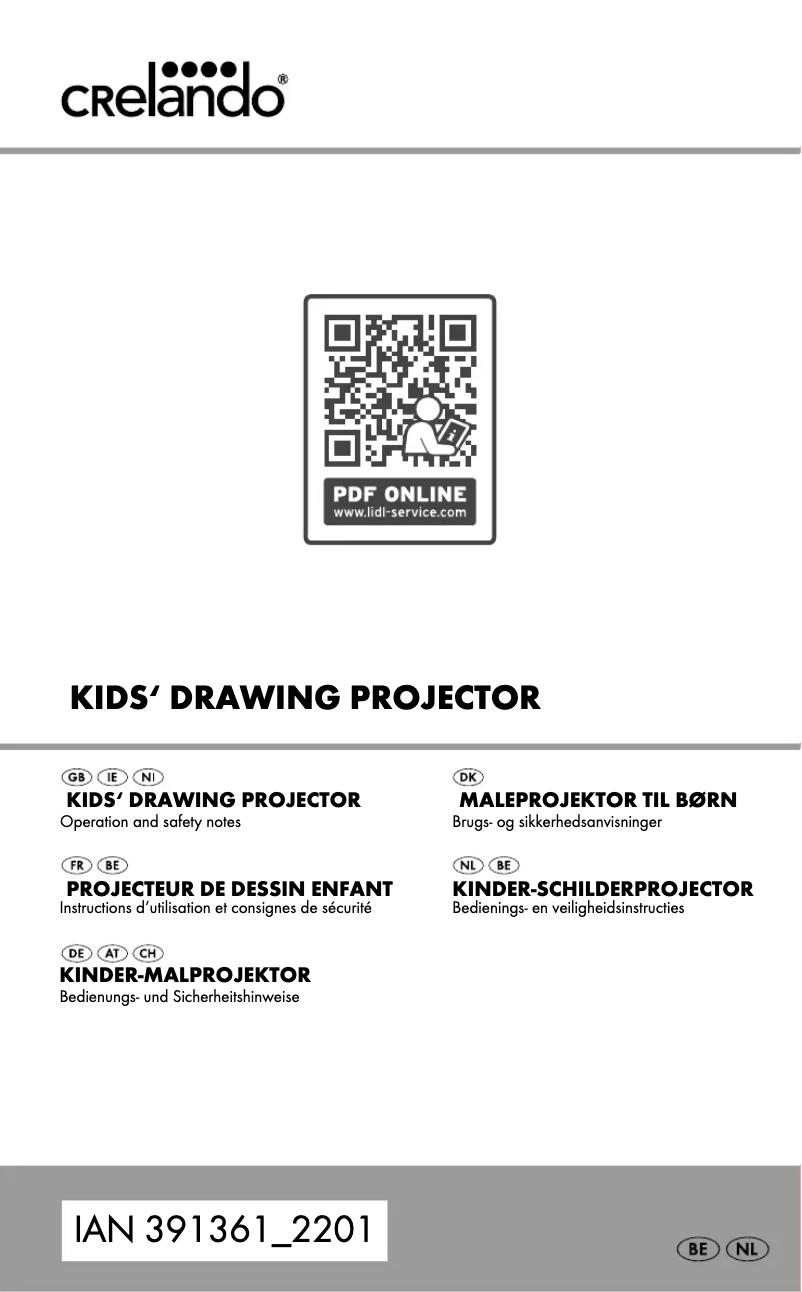 Page n°1 - Manuel utilisateur Crelando HG09476