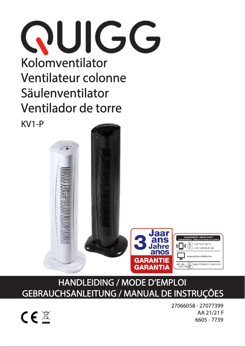 Imagen de la primera página del manual del dispositivo KV1