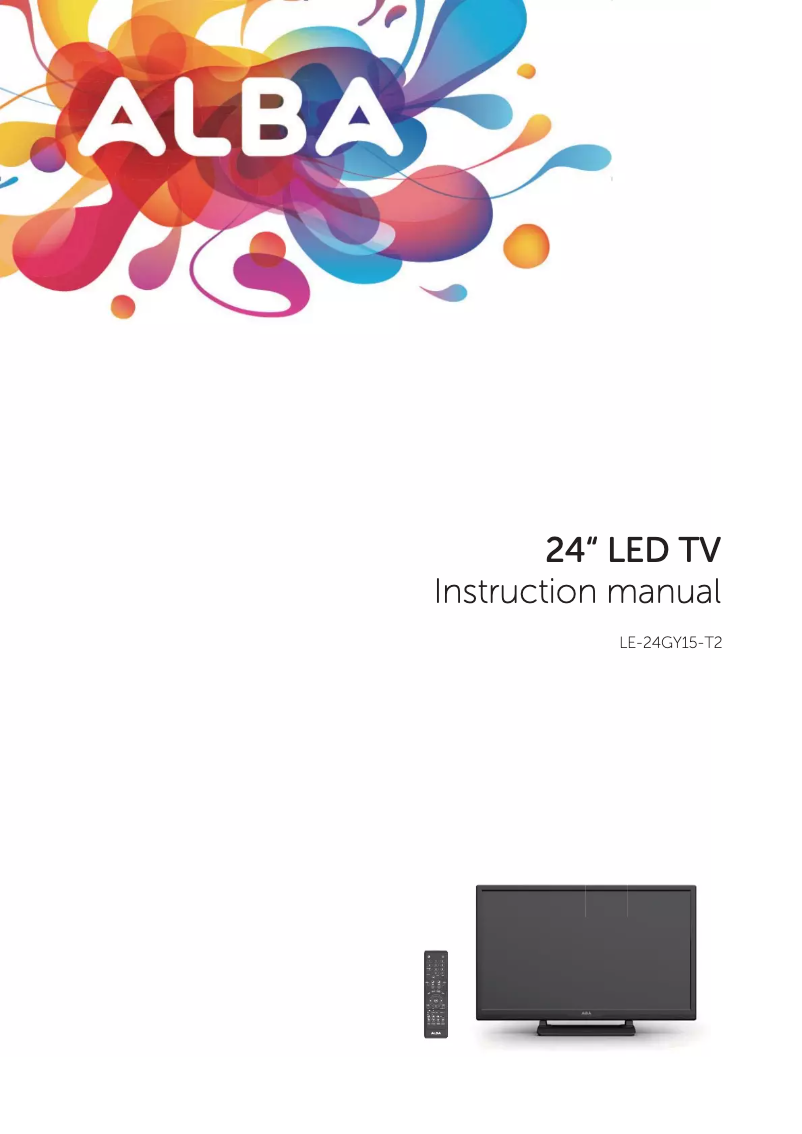 Page 1 de la notice Manuel utilisateur Alba LE-24GY15-T2