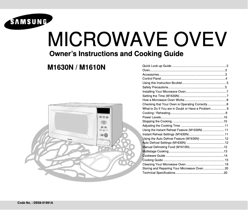 Page n°1 - Manuel utilisateur Samsung M1630N