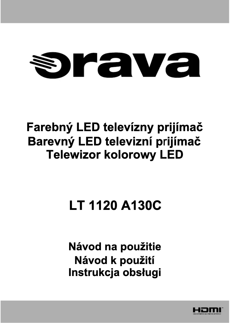 Image de la première page du manuel de l'appareil LT-1120 LED A130C