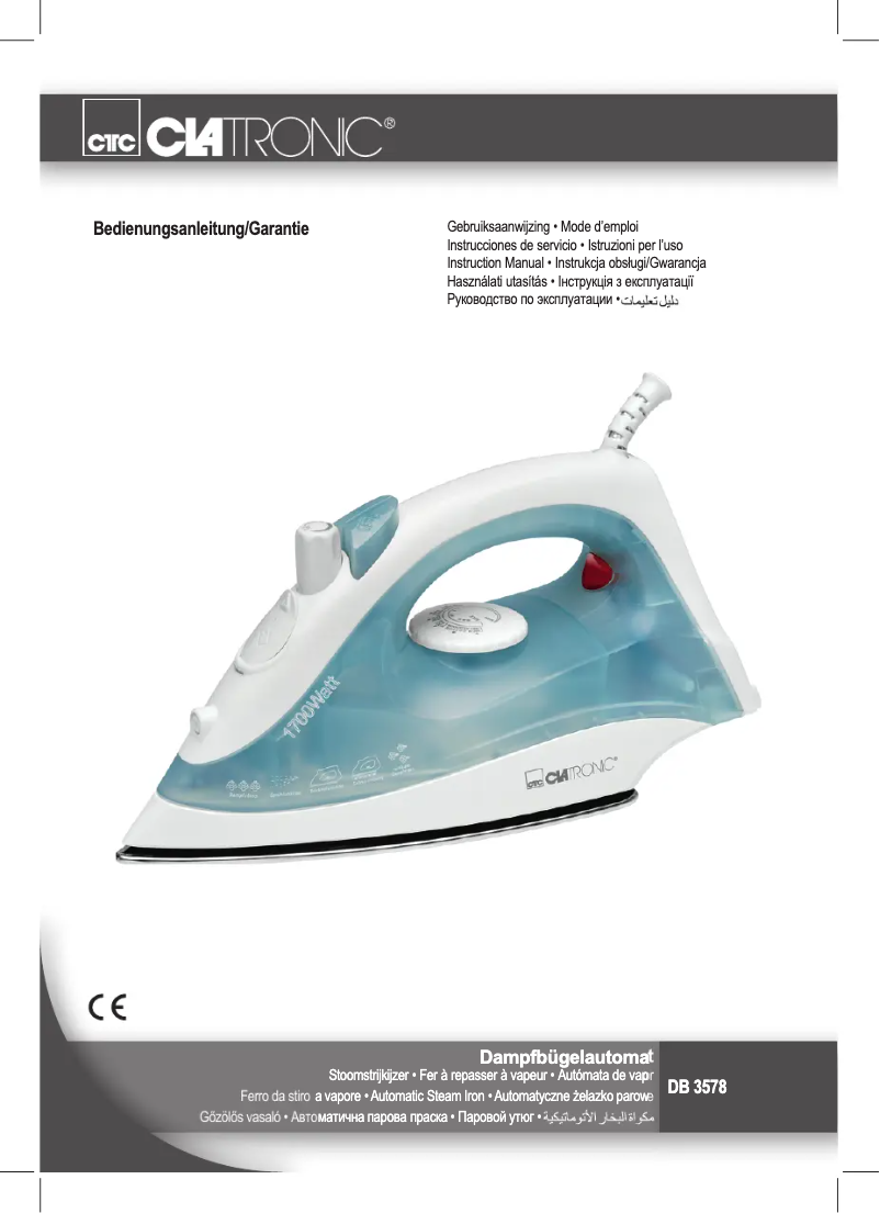 Page 1 de la notice Manuel utilisateur Clatronic DB 3578