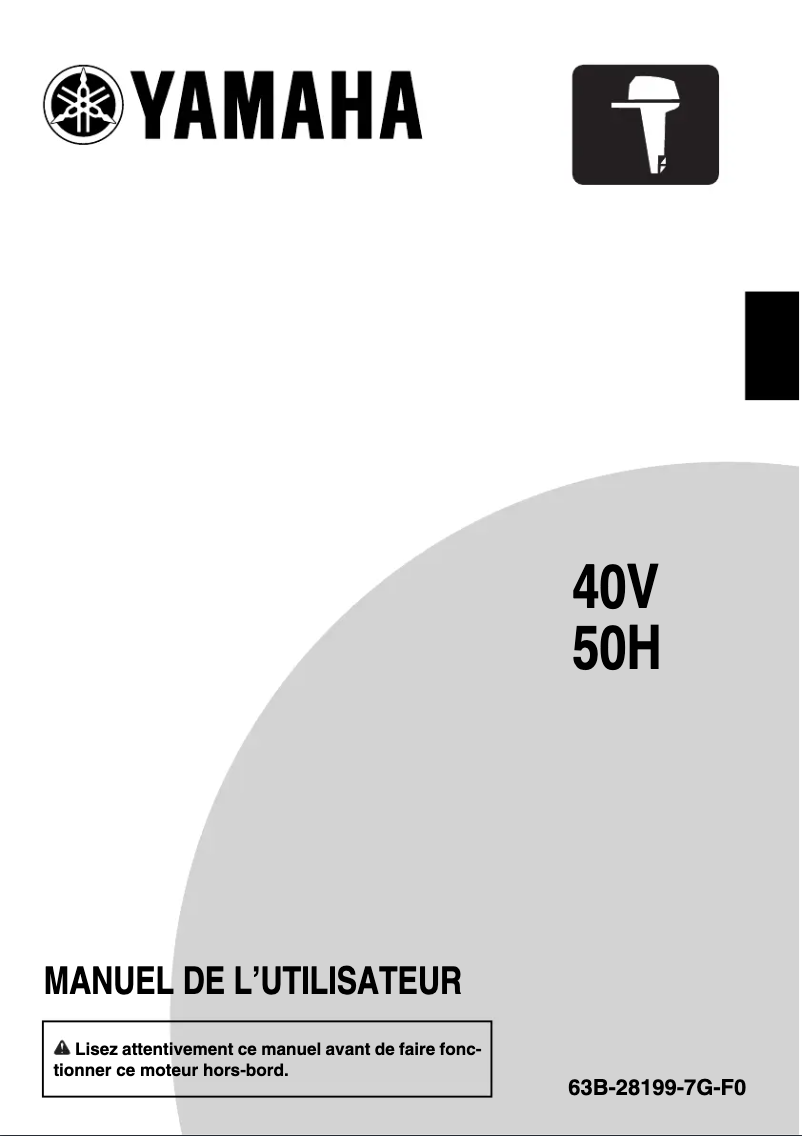 Image de la première page du manuel de l'appareil 40V
