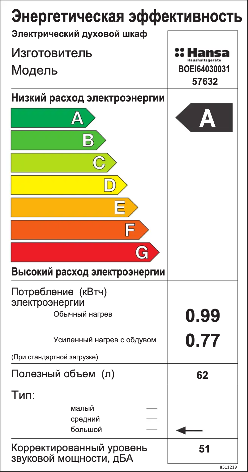 Page 1 of the manual User Manual Hansa BOEI64030031