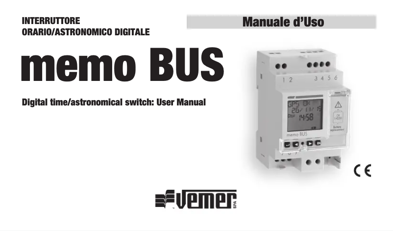 Image de la première page du manuel de l'appareil memo BUS