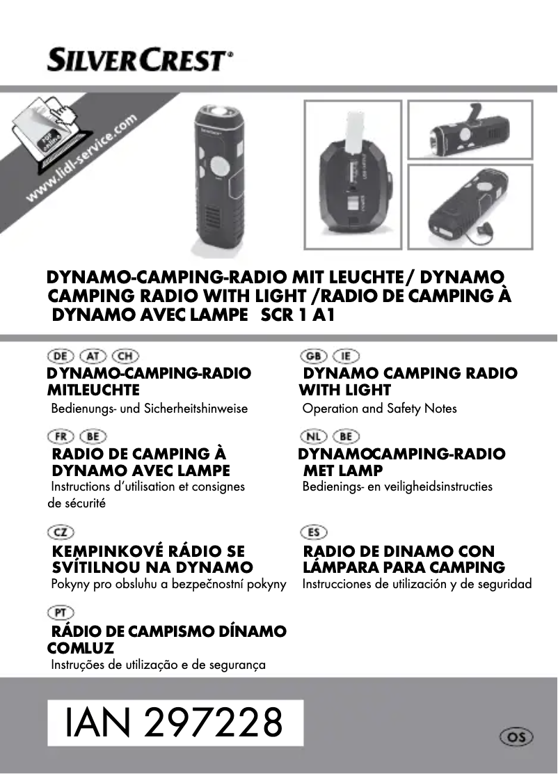 Página 1 del manual Manual de usuario SilverCrest SCR 1 A1