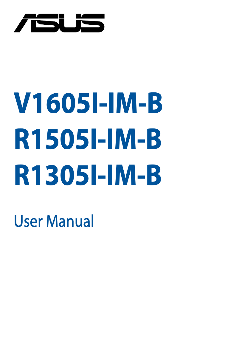 Image de la première page du manuel de l'appareil R1505I-IM-B