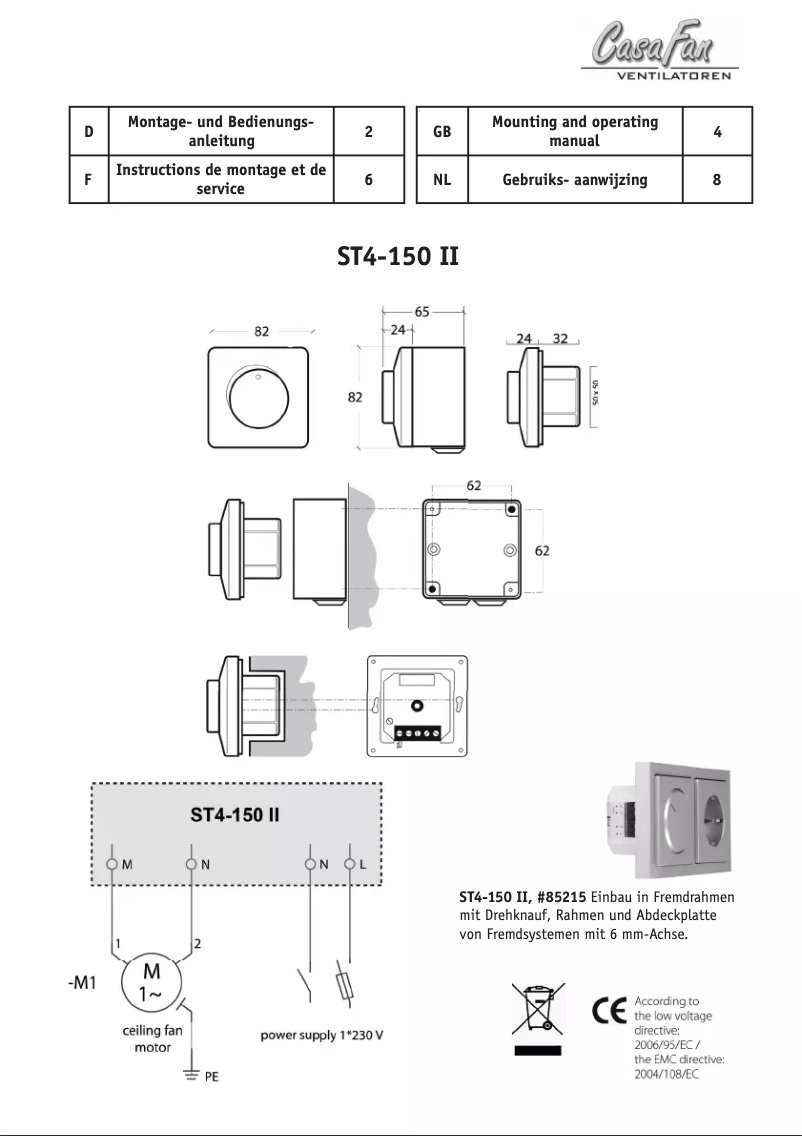 Image de la première page du manuel de l'appareil ST4-150-II