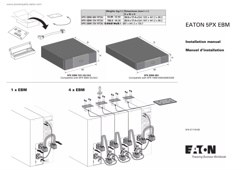 Image de la première page du manuel de l'appareil 5PX 3000VA 3U