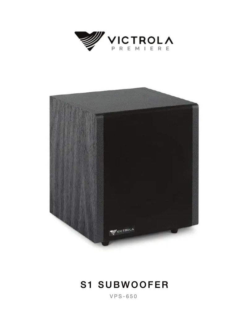Page 1 de la notice Manuel utilisateur Victrola S1 VPS-650