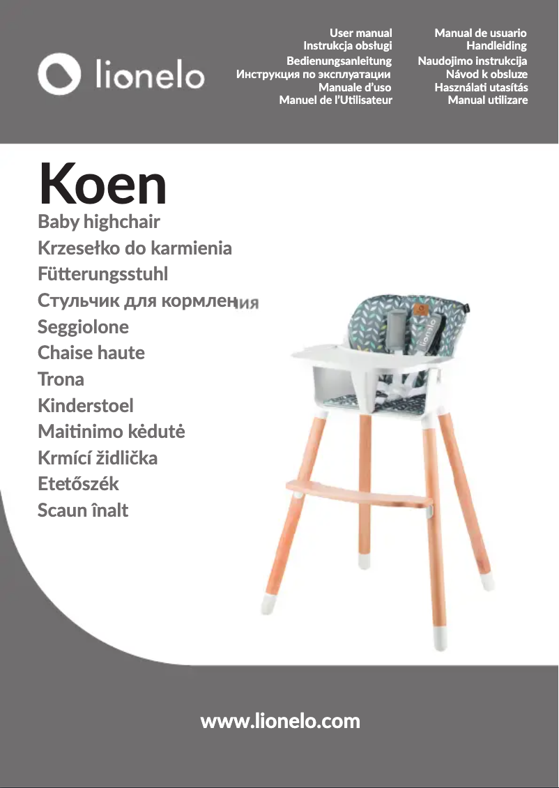 Page n°1 - Manuel utilisateur Lionelo Koen