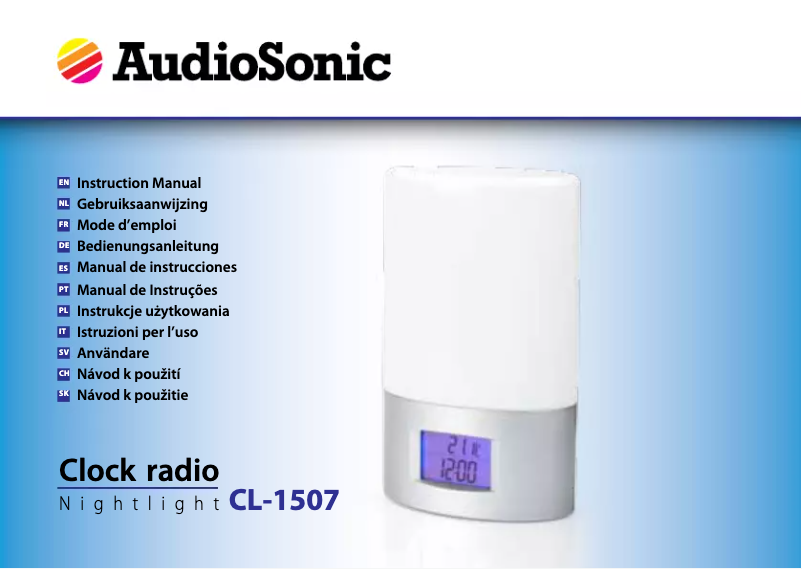 Page 1 de la notice Manuel utilisateur AudioSonic CL-1507