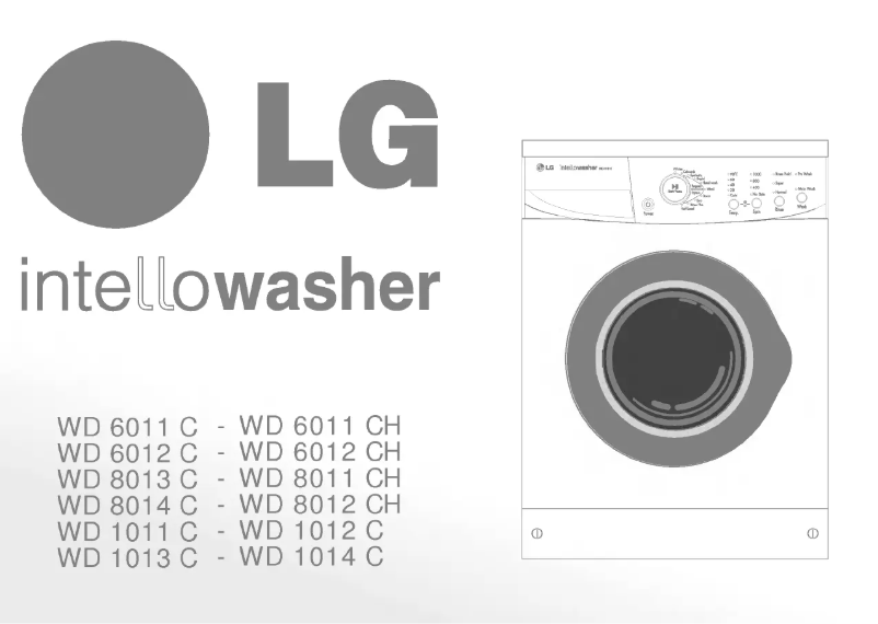 Page n°1 - Manuel utilisateur LG WD-8014C