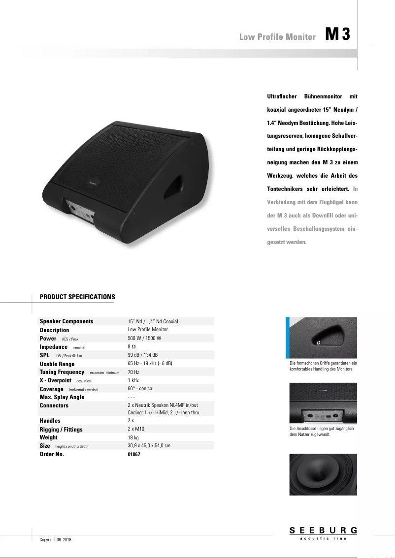 Image de la première page du manuel de l'appareil M3