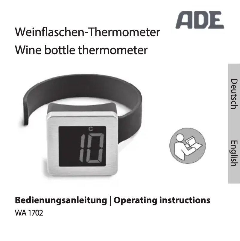 Page 1 de la notice Manuel utilisateur ADE WA 1702