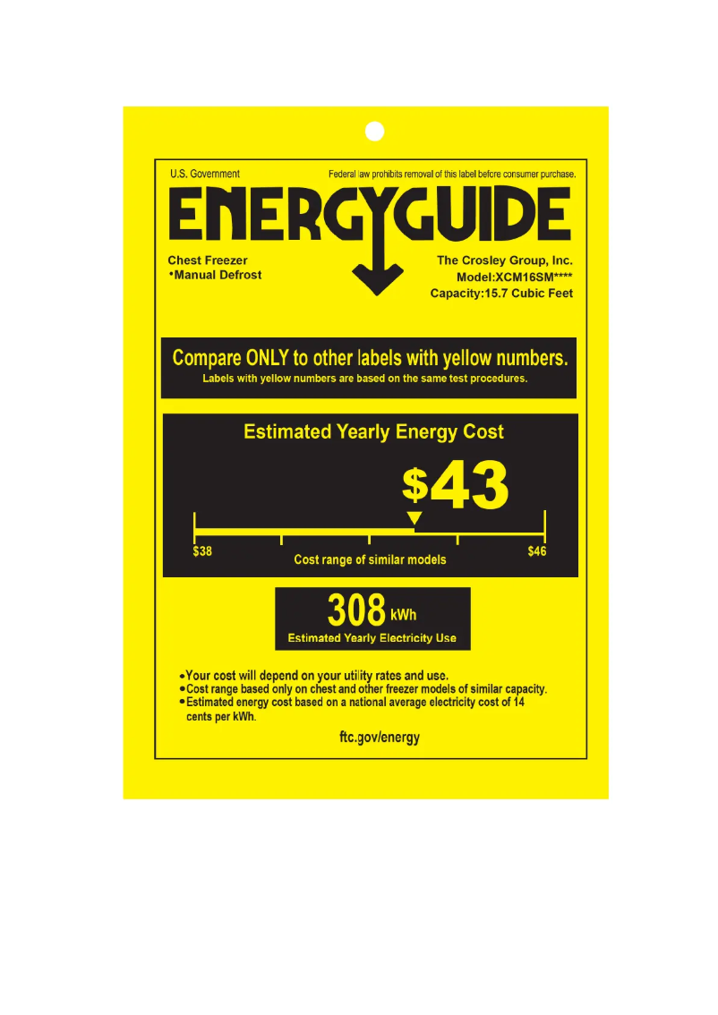 Image de la première page du manuel de l'appareil XCM16SMWW