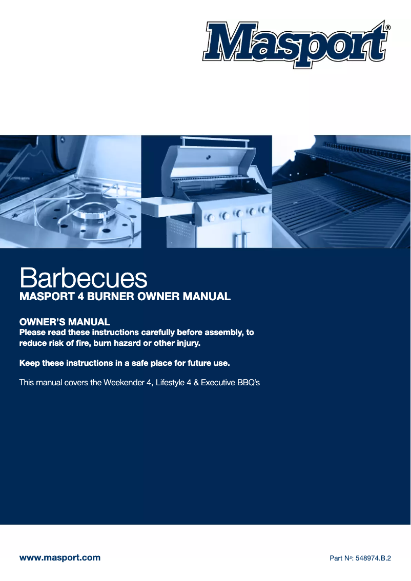 Page n°1 - Manuel utilisateur Masport Weekender 4